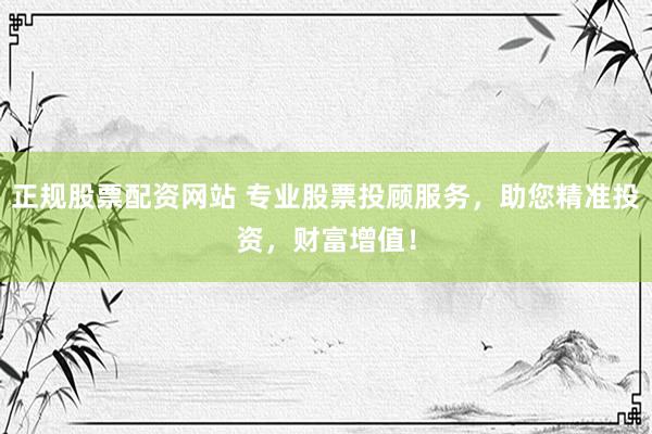 正规股票配资网站 专业股票投顾服务，助您精准投资，财富增值！